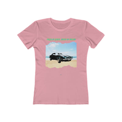 FW-04 "FUELED BY LEGACY, DRIVEN BY PASSION" American Muscle meets Coastal Cool: Classic Muscle Car Womens Premium T-shirt 100% Cotton