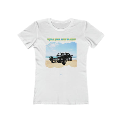 FW-06 "FUELED BY LEGACY, DRIVEN BY PASSION" American Muscle meets Coastal Cool: Classic Muscle Car Womens Premium T-shirt 100% Cotton