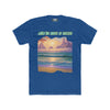 A-03 "Catch the Waves of Success" Seaside Serenity Inspiring Beach Quote Mens Premium T-shirt 100% Cotton