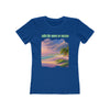 AW-07 "Catch the Waves of Success" Seaside Serenity Inspiring Beach Quote Womens Premium T-shirt 100% Cotton