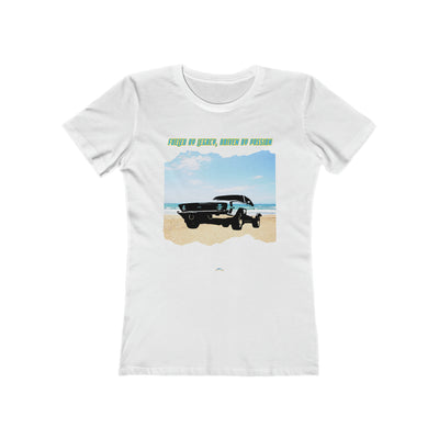 FW-03 "FUELED BY LEGACY, DRIVEN BY PASSION" American Muscle meets Coastal Cool: Classic Muscle Car Womens Premium T-shirt 100% Cotton
