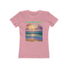 AW-03 "Catch the Waves of Success" Seaside Serenity Inspiring Beach Quote Womens Premium T-shirt 100% Cotton