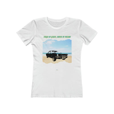 FW-07 "FUELED BY LEGACY, DRIVEN BY PASSION" American Muscle meets Coastal Cool: Classic Muscle Car Womens Premium T-shirt 100% Cotton