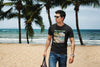 A-01 "Catch the Waves of Success" Seaside Serenity Inspiring Beach Quote Mens Premium T-shirt 100% Cotton