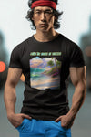 A-02 "Catch the Waves of Success" Seaside Serenity Inspiring Beach Quote Mens Premium T-shirt 100% Cotton